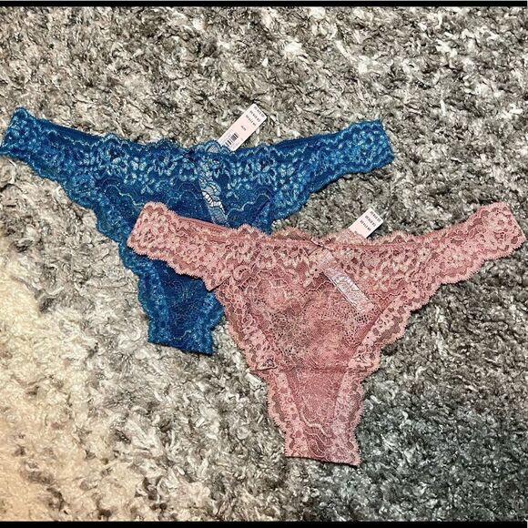 NWT Victoria’s Secret Dream Angels Corded Thong Panties 2-Pack Bundle - Picture 1 of 7